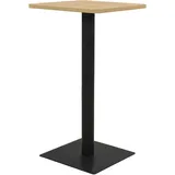vidaXL Bistrotisch 50 x 50 x 107 cm Schwarz