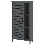 [en.casa] Badezimmerschrank Vansbro 96x48x24 cm WPC Dunkelgrau