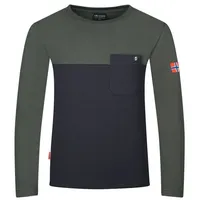 TROLLKIDS Longsleeve Bergen Schwarz/Efeugrün schwarz|grün 152