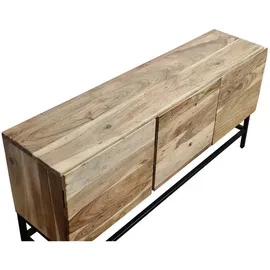 SAM Outillage Sideboard Kommode Akazie 120x30x60 cm naturfarben Nagar IV