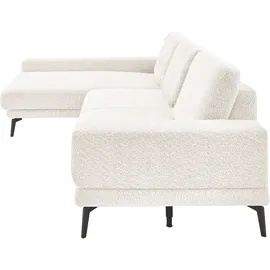 Set One by Musterring Ecksofa "SO 3600 optimaler Sitzkomfort in Federkern o. Kaltschaum, 2 Sitzhöhen", weiß (kama natur), B:293cm H:87cm T:180cm, 100% Polyester, SET ONE BY MUSTERRING, Sofas, Ecksofa, Sitzhöhe 44 cm, Kaltschaum, B 293 x T 180 cm, Kama natur