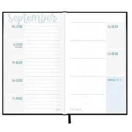 häfft® verlag Häfft-Timer slim Dainty Flower rosa 26/27