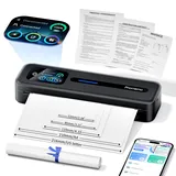 Phomemo M832D Thermodrucker A4, Touchscreen Mobiler Drucker für Zuhause & Büro, 300 DPI Thermodrucker Kompatibel mit Android und iOS, Handy & Laptop, drahtlose Drucker für Geschäftsreisen, Schule