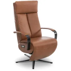 Sessel Burgos Leder Braun Cognac