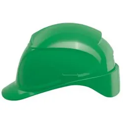 uvex airwing B Schutzhelm mit Lüftung - konvent. Innenausstattung - langer Schirm grün 51 cm - 61 cm - 9762420 - grün
