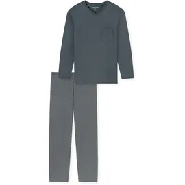 SCHIESSER Schlafanzug Comfort Essentials grau S (48)
