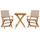 vidaXL Bistroset 3-tlg. Taupe