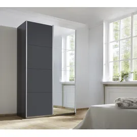 inosign by rauch »Kleiderschrank Schrank Garderobe Schlafzimmerschrank THANOS« in 3 verschiedenen Ausstattungen BASIC/CLASSIC/PREMIUM, Optional mit Spiegel, Metall-Griffleisten alufarben MADE IN GERMANY, grau