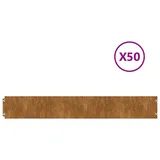 vidaXL Rasenkanten 50 Stk. 15x103 Cm Flexibel, Cortenstahl