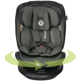 Lorelli Auto Kindersitz Aviator, Mitwachsender Autositz mit Isofix i-Size 40-150cm, Babysitz ab Geburt, 360 Grad drehbar, grün