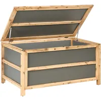 Beliani Aufbewahrungsbox, ACATE Beton 121 cm 72 cm Grau,