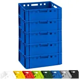 Buri 5 Fleischkisten E2 60x40x20cm Blau Eurobox