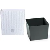 Prosperplast Rato Low 26,5 x 26,5 x 26,5 cm weiß