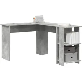 vidaXL Eckschreibtisch Beton Grau