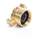 Wiltec Schlauchtülle aus Messing Dn25 (1') Innengewinde Schnellkupplung für Wasserschlauch Schlauchverbinder Gartenschlauch