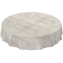 ANRO Tischdecke PVC Rund 140 cm Braun