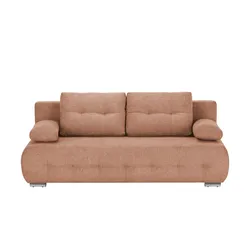 switch Schlafsofa Mikrofaser Indigo ¦ braun ¦ Maße (cm): B: 200 H: 91 T: 91