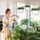 Relaxdays Blumenampel mit Wasserspeicher, Set, 3 Größen, Selbstbewässerung, außen & innen, hängender Blumentopf, weiß