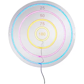 just light. Dartboard Neon inkl. USB-Anschluss