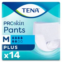 Tena Proskin Plus Pants Absorbierende Höschen für Blasenschwäche, Größe M, 80-110 cm, X14