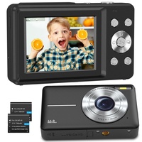 Digitalkamera Fotokamera FHD 1080P 44MP Fotoapparat, Vlogging Kamera Digital mit 2.4" LCD Wiederaufladbare 16X Digitalzoom, Tragbare Digitalkamera für Teenager, Kinder, Anfänger
