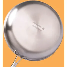 Reishunger Edelstahlpfanne Bratpfanne 28 cm