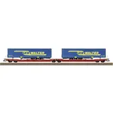 Trix H0 24470 H0 Gelenk-Taschenwagen Sdggmrss 738 der DB AG