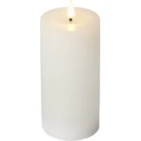 Star Trading LED-Wachskerze 18 cm weiß