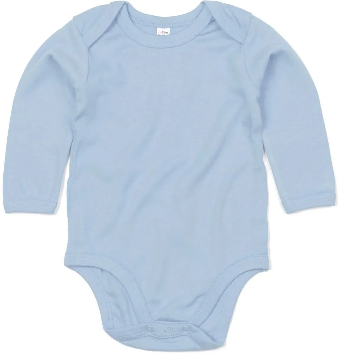 Babybugz Kinder Baby Body langarm Baby-Body BZ30 dusty blue 6-12 Monate