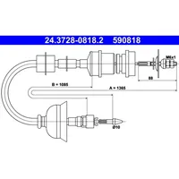 ATE Kupplungsseil für Peugeot 405 I