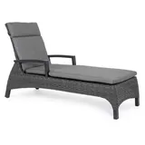 BIZZOTTO Britton Sonnenliege 200 x 70 x 106 cm Grau