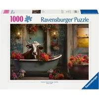 Ravensburger Puzzle The cow in the bathtub