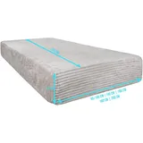 ASPERO Spannbettlaken Flanell 90-100 x 200 cm braun