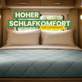 bc-agentur Reise Bettenset 2tlg - Salbei - (135x200cm / 40x80cm)