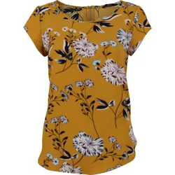 Only Damen T-Shirt ONLVIC SS AOP Chai Tea Yellow Flower 34