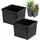 Botle Set 2 Topfeinsätzen 19,5 x 19,5 x 15 cm Schwarz