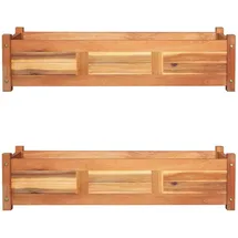 vidaXL Akazienholz Hochbeet 100 x 30 x 25 cm Braun