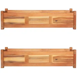 vidaXL Akazienholz Hochbeet 100 x 30 x 25 cm Braun
