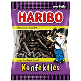 fruchtgummi-klassiker Haribo Konfekties Lakritzstangen mit leckerer Konfektfüllung 160g
