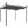 vidaXL Pergola mit Schiebedach 2,95 x 2,92 m Grau/Schwarz