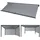 MCW Seitenwand für Pergola 3 x 3,38 m Anthrazit
