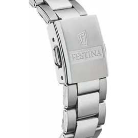 Festina F20457/3 36,5mm Edelstahlgehäuse silber Sportarmband schwarz