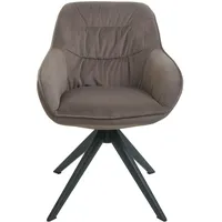 Mendler 6er-Set Esszimmerstuhl HWC-K28, Küchenstuhl Polsterstuhl Stuhl mit Armlehne,