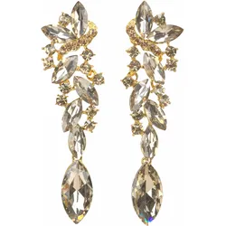 Firetti Paar Ohrstecker »Glamour-Look«, mit Glasstein Firetti gelbgoldfarben + goldfarben