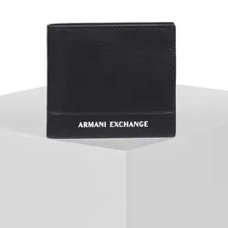 Armani Exchange  Geldbeutel PASCAL BIFOLD COIN POCKET  in Schwarz, Einheitsgrösse