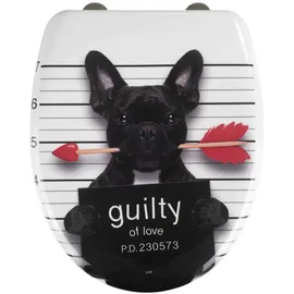 Wenko Premium WC-Sitz Guilty Dog Mehrfarbig