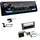 EHO JVC KD-X482DBT 1-DIN Autoradio Media Receiver Digitalradio DAB+ Bluetooth Amazon Alexa USB Einbauset passend für Ford Fiesta V Facelift 2005-2008 dunkelsilber/anthrazit
