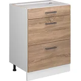 Vicco Unterschrank R-Line, 60 cm mit Schubladen, ohne Arbeitsplatte