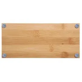 Sigel Schreibtisch-Organizer Eyestyle hellgrau/schwarz Bambus 2 Fächer 24,5 x 10,9 x 2,5 cm