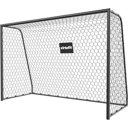 Fußballtor Premium - Robustes Fußballtor - 300 x 200 x 120 SCHWARZ 300 CM